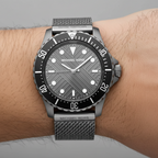 Michael Kors Everest MK9093 42mm Men's Quartz Watch – Grey Textured & Grey Stainless Steel Mesh Bracelet