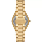 Michael Kors Lennox MK7391 37mm Women's Quartz Watch – White with Gold Stainless Steel Bracelet
