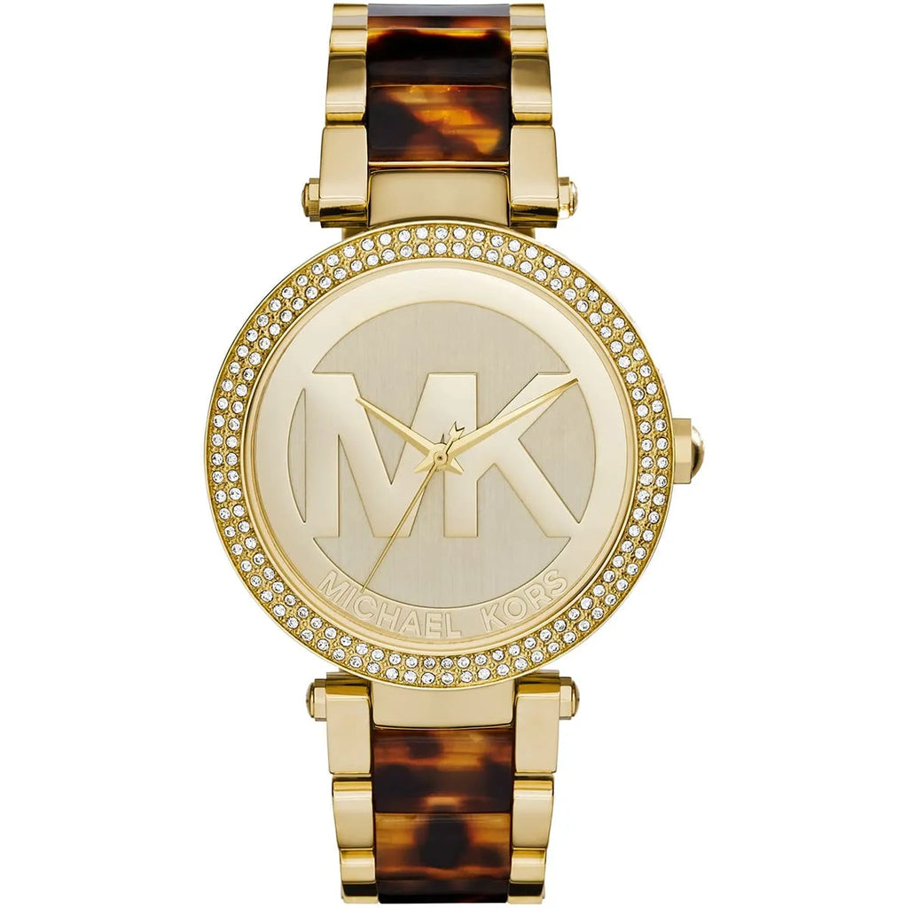 Michael Kors Parker MK6109 39mm Women's Quartz Watch – Gold with Gold Genuine Leather Strap