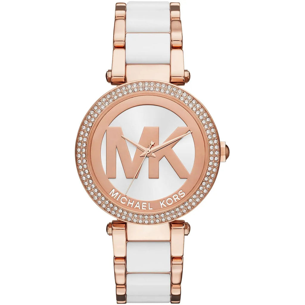 Michael Kors Parker MK6365 39mm Women's Quartz Watch – Rose Gold with Rose Gold Genuine Leather Strap