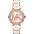 Michael Kors Parker MK6365 39mm Women's Quartz Watch – Rose Gold with Rose Gold Genuine Leather Strap