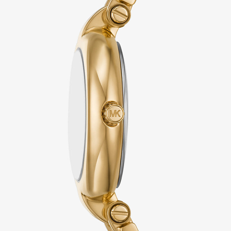 Michael Kors Lennox MK01083 33mm Women's Quartz Watch – Mother Of Pearl with Gold Stainless Steel Bracelet