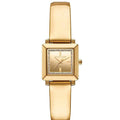 Michael Kors Emery MK1218 Women's Quartz Watch – Sunray Gold with Gold Genuine Leather Strap