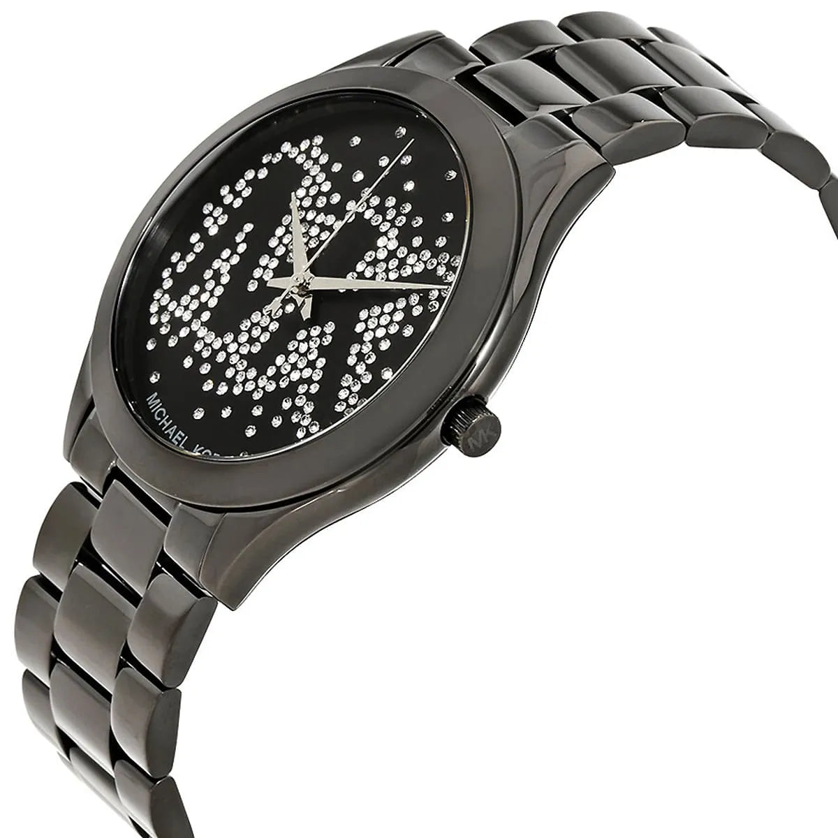 Michael Kors Runway MK3589 38mm Women's Quartz Watch – Black with Silver Stainless Steel Bracelet