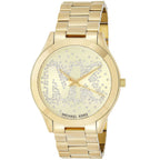 Michael Kors Runway MK3590 38mm Women's Quartz Watch – Gold with Gold Stainless Steel Bracelet