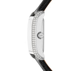 Michael Kors Emery MK4696 Women's Quartz Watch – Sunray Black with Black Genuine Leather Strap