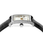 Michael Kors Emery MK4696 Women's Quartz Watch – Sunray Black with Black Genuine Leather Strap