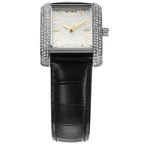 Michael Kors Emery MK4696 Women's Quartz Watch – Sunray Black with Black Genuine Leather Strap