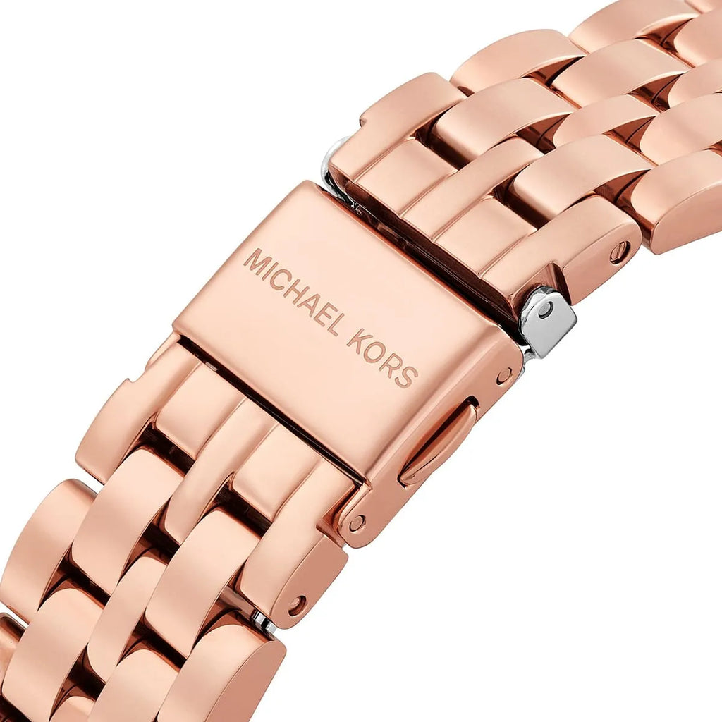 Michael Kors Harlowe MK4710 33mm Women's Quartz Watch – Rose Gold with Rose Gold Stainless Steel Bracelet