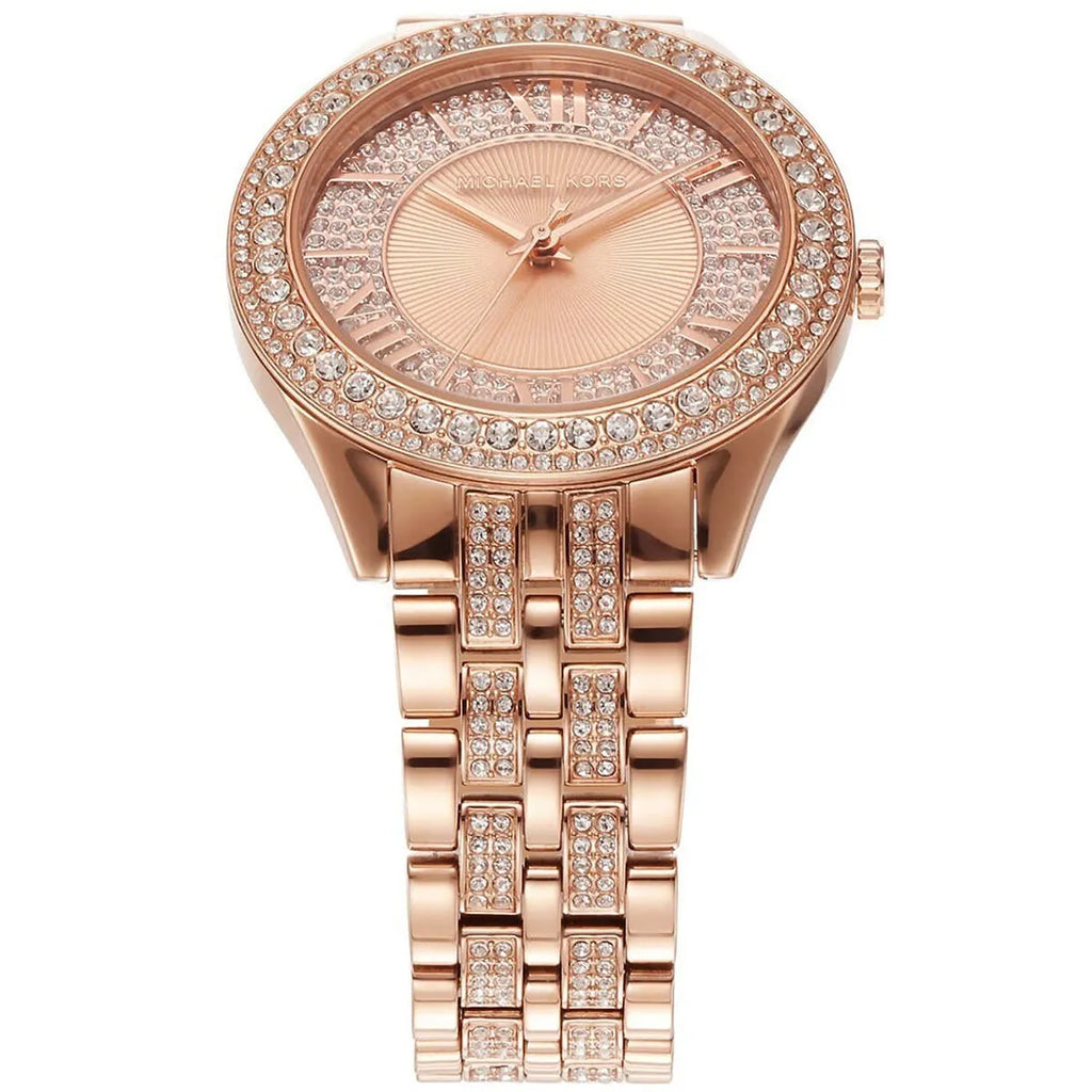 Michael Kors Harlowe MK4710 33mm Women's Quartz Watch – Rose Gold with Rose Gold Stainless Steel Bracelet