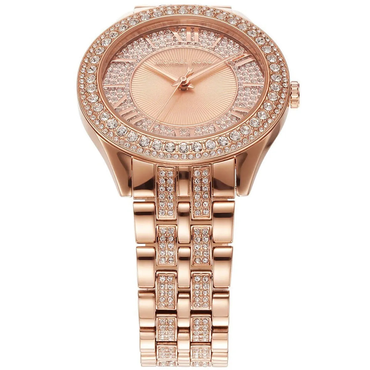 Michael Kors Harlowe MK4710 33mm Women's Quartz Watch – Rose Gold with Rose Gold Stainless Steel Bracelet