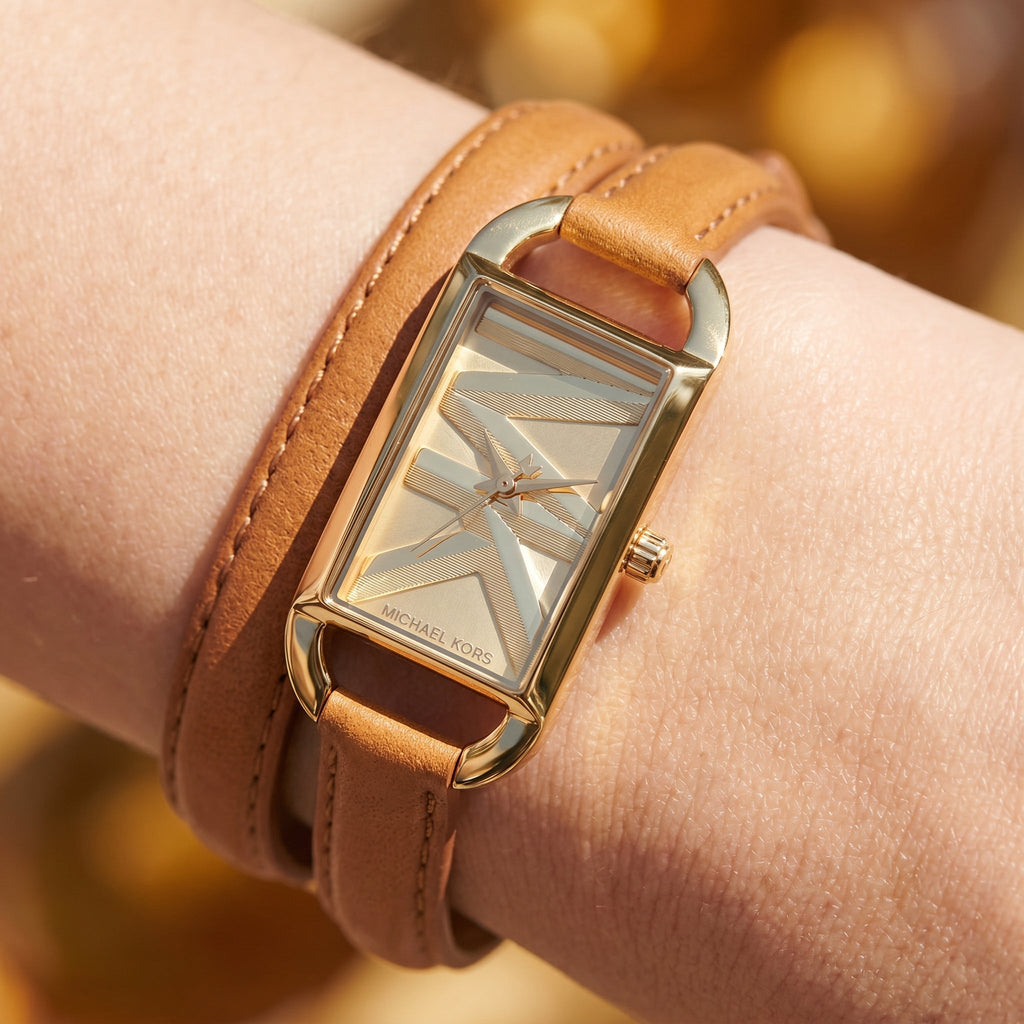 Michael Kors Emery MK4721 27mm Women's Quartz Watch – Brown with Brown Genuine Leather Strap