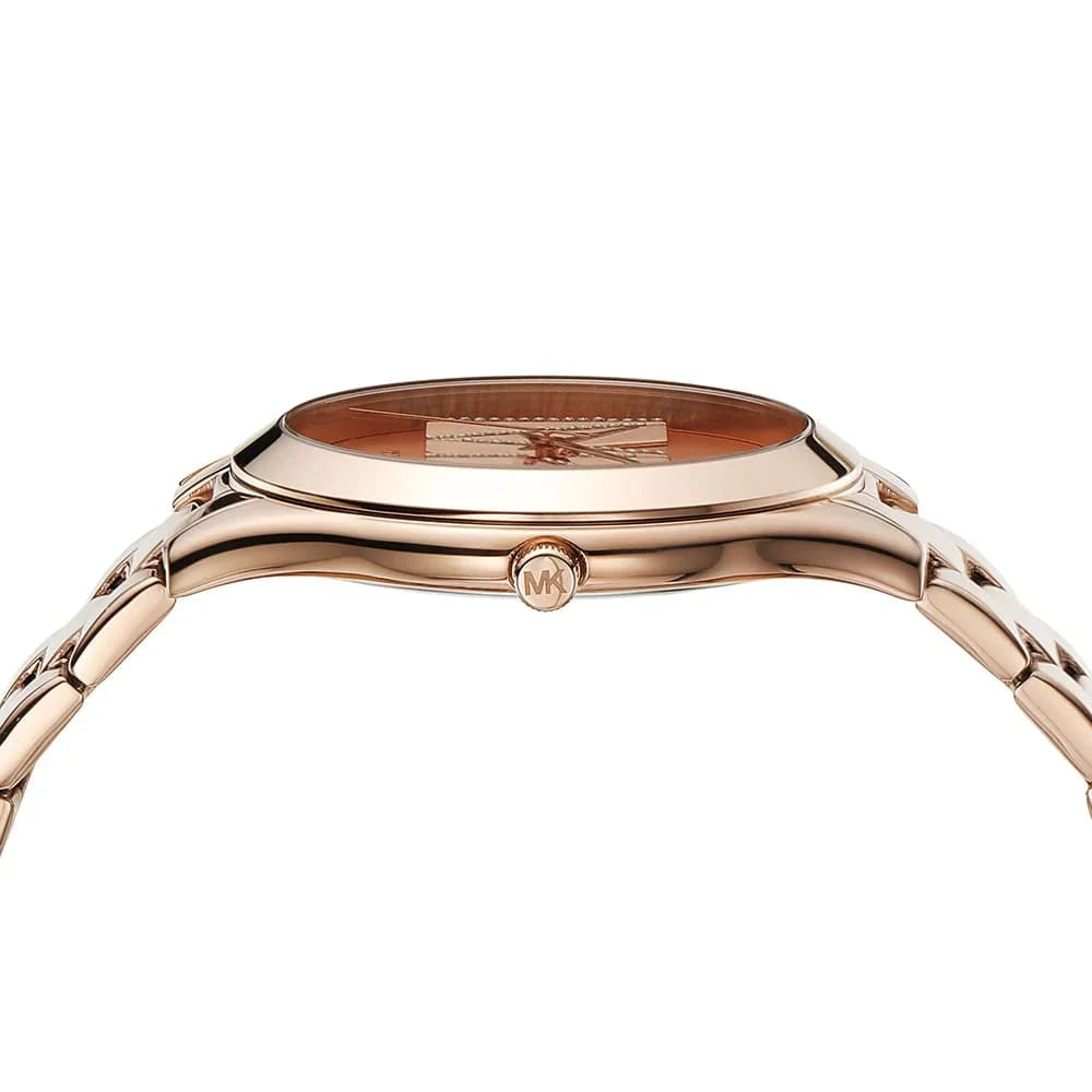 Michael Kors Runway MK4733 38mm Women's Quartz Watch – Rose Gold with Rose Gold Stainless Steel Bracelet