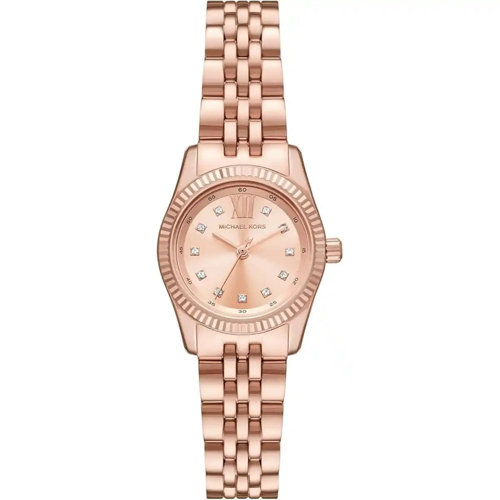 Michael Kors Lexington MK4739 26mm Women's Quartz Watch – Sunray Rose Gold with Rose Gold Stainless Steel Bracelet