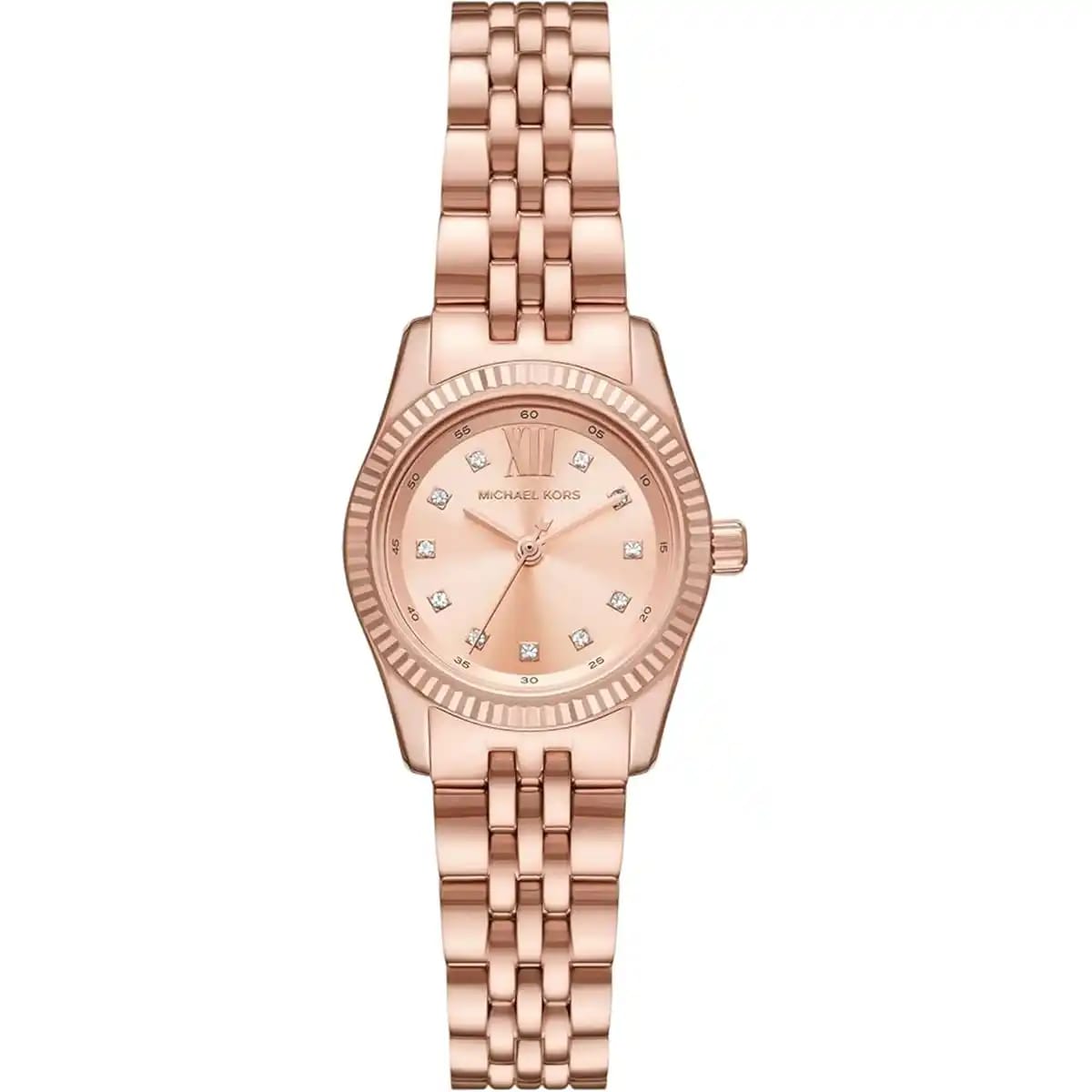 Michael Kors Lexington MK4739 26mm Women's Quartz Watch – Sunray Rose Gold with Rose Gold Stainless Steel Bracelet