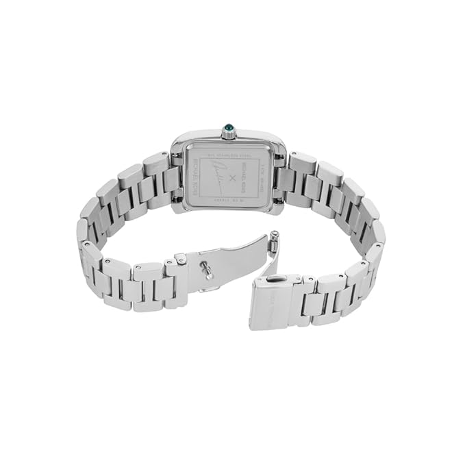 Michael Kors Emery MK4832 27mm Women's Quartz Watch – Sunray Emerald Green with Silver Stainless Steel Bracelet