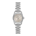 Michael Kors Lennox MK4843 30mm Women's Quartz Watch – Sunray Silver with Silver Stainless Steel Bracelet
