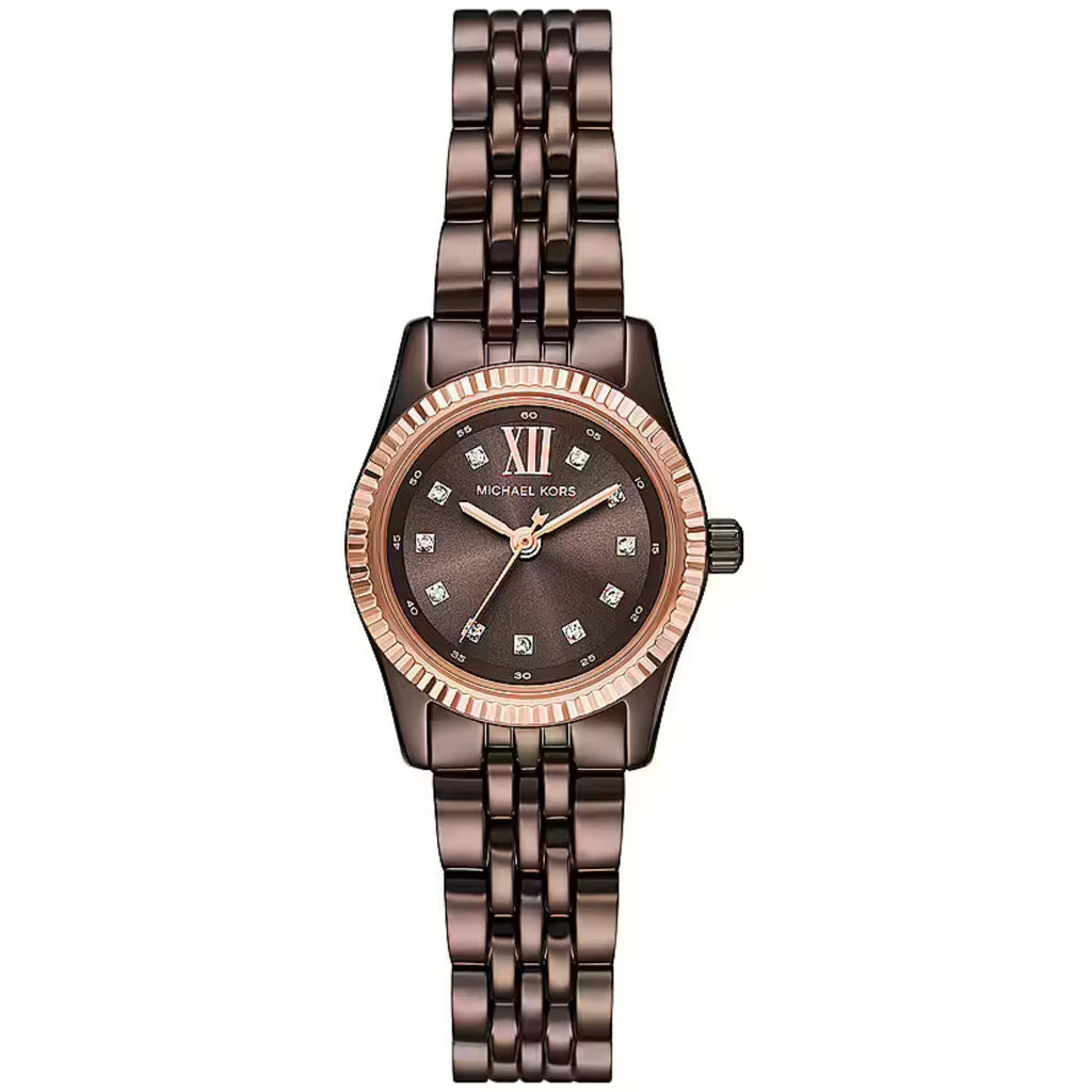 Michael Kors Lexington MK4844 Women's Quartz Watch – Sunray Rose Gold with Rose Gold Stainless Steel Bracelet