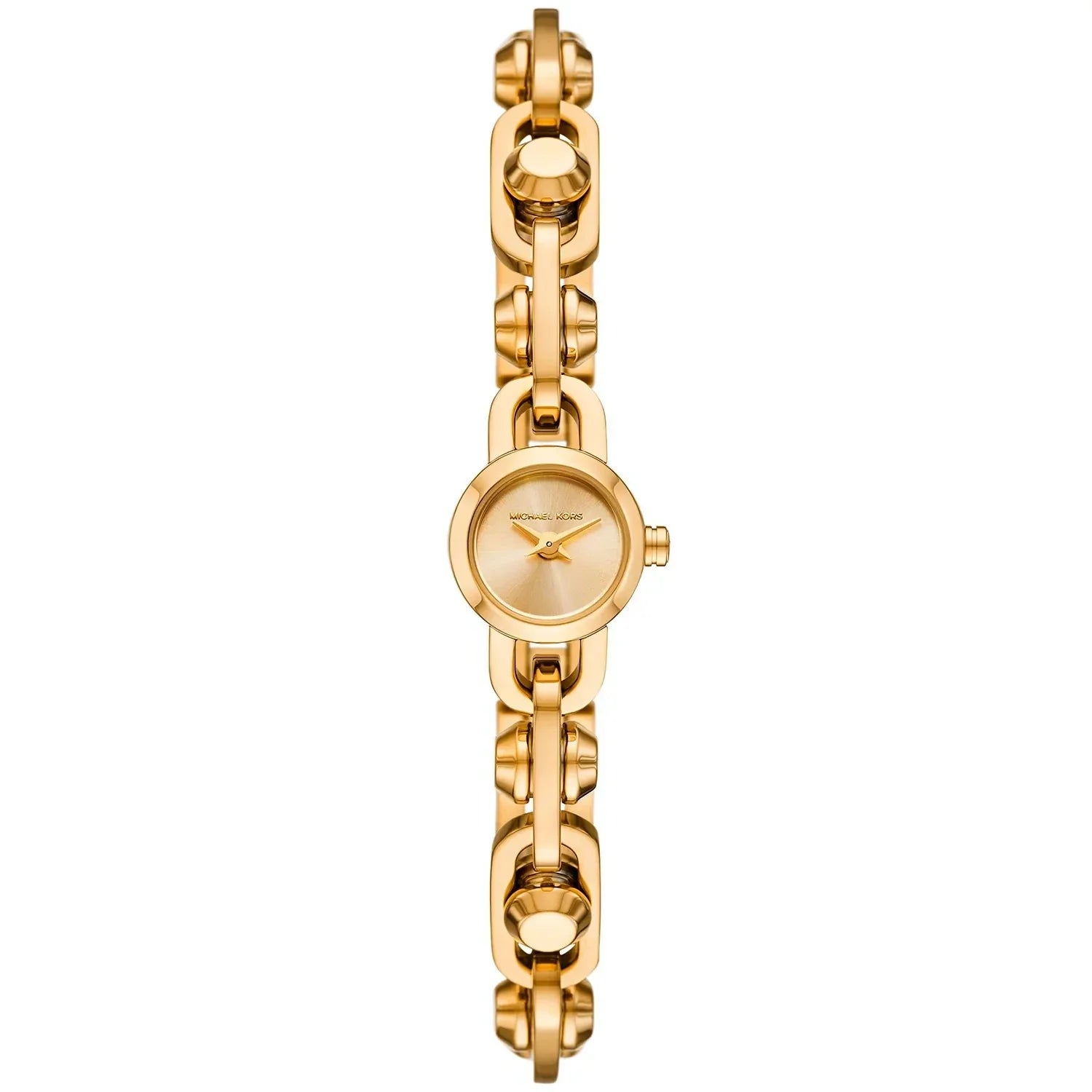 Michael Kors Signature MK4871 Women's Quartz Watch – Gold with Silver Stainless Steel Bracelet