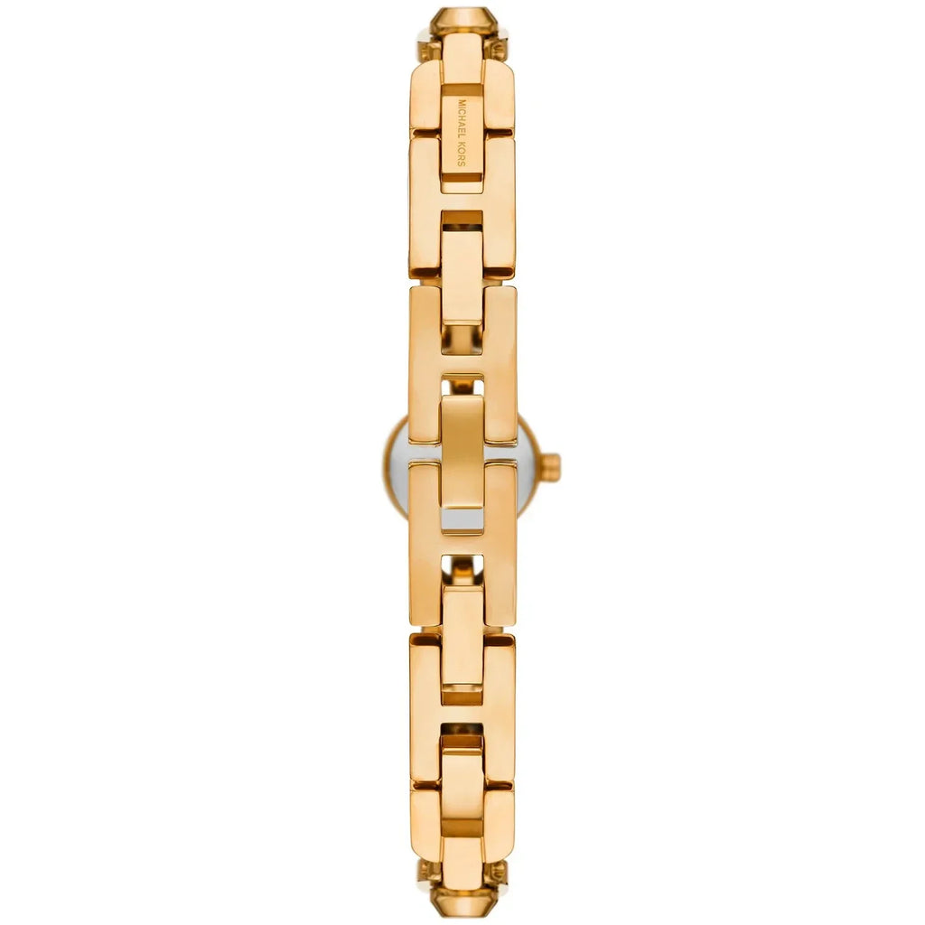 Michael Kors Signature MK4871 Women's Quartz Watch – Gold with Silver Stainless Steel Bracelet