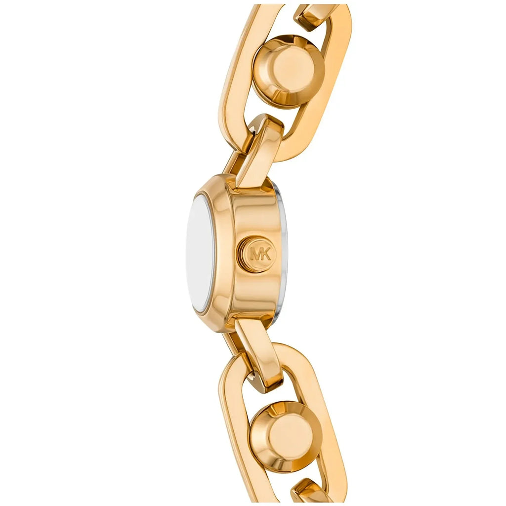 Michael Kors Signature MK4871 Women's Quartz Watch – Gold with Silver Stainless Steel Bracelet