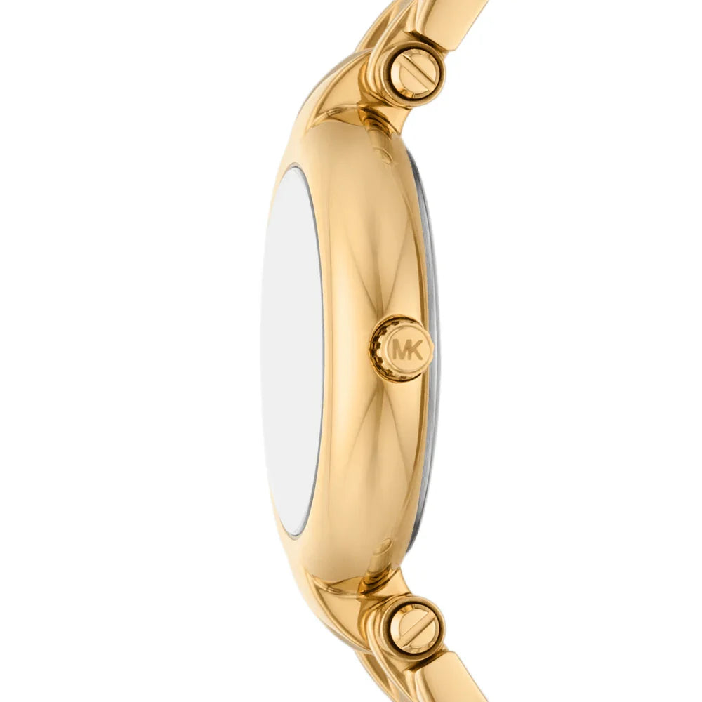 Michael Kors Lennox MK4892 33mm Women's Quartz Watch – Mother Of Pearl with Gold Stainless Steel Bracelet