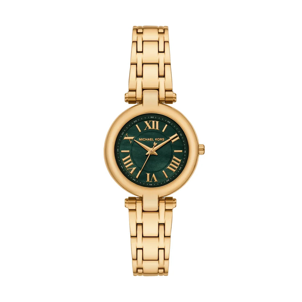 Michael Kors Lennox MK4892 33mm Women's Quartz Watch – Mother Of Pearl with Gold Stainless Steel Bracelet