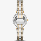 Michael Kors Lennox MK4895 33mm Women's Quartz Watch – Mother Of Pearl with Two-Tone Stainless Steel Bracelet