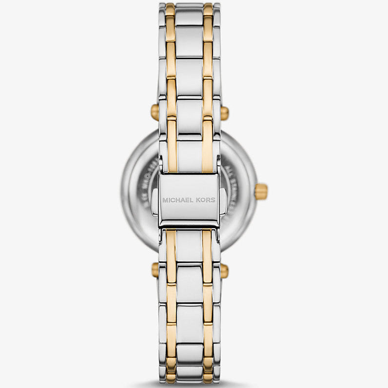 Michael Kors Lennox MK4895 33mm Women's Quartz Watch – Mother Of Pearl with Two-Tone Stainless Steel Bracelet