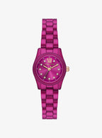 Michael Kors Petite Lexington MK4915LE Women's Quartz Watch – Sunray Fuchsia with Fuchsia Stainless Steel Bracelet