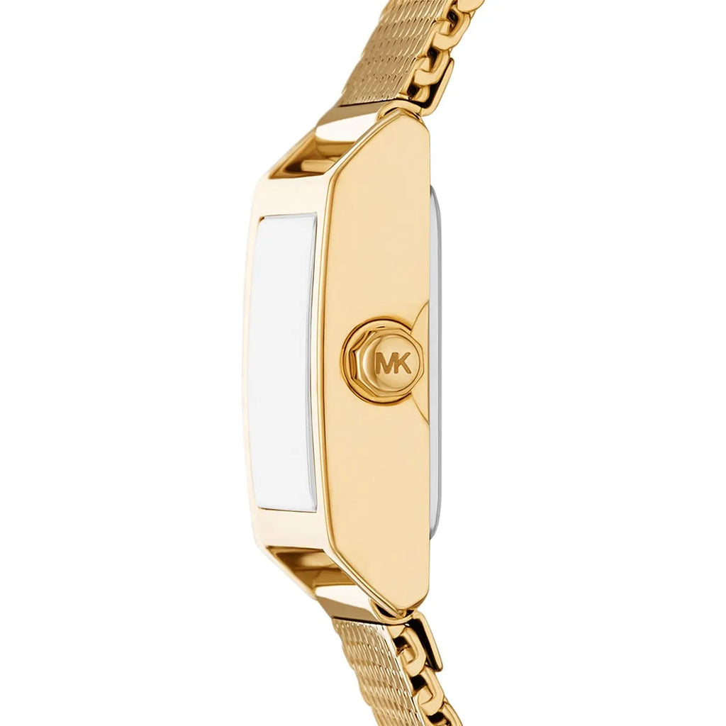 Michael Kors Emery MK4959 24mm Women's Quartz Watch – Sunray Gold with Gold Stainless Steel Mesh Bracelet