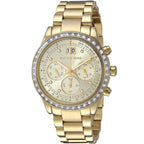 Michael Kors Brinkley MK6187 42mm Women's Chronograph Watch – Gold with Gold Stainless Steel Bracelet
