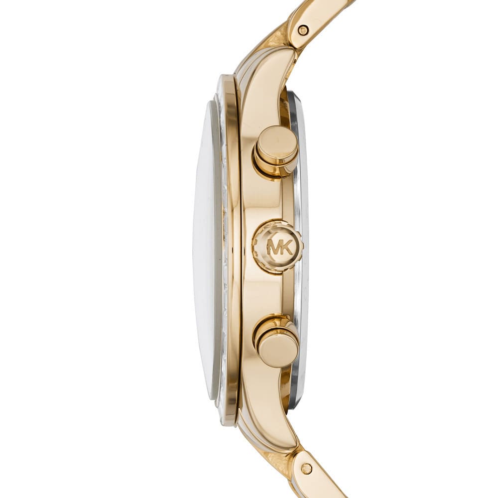 Michael Kors Brinkley MK6187 42mm Women's Chronograph Watch – Gold with Gold Stainless Steel Bracelet