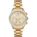 Michael Kors Brinkley MK6187 42mm Women's Chronograph Watch – Gold with Gold Stainless Steel Bracelet
