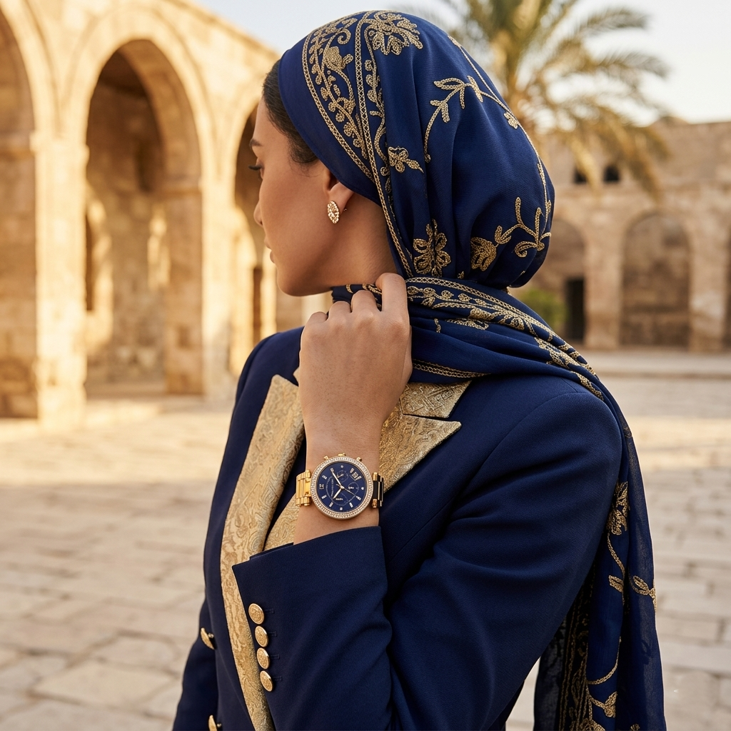 Michael Kors Parker MK6238 39mm Women's Chronograph Watch – Sunray Navy Blue with Navy Blue Acetate and Stainless Steel Bracelet