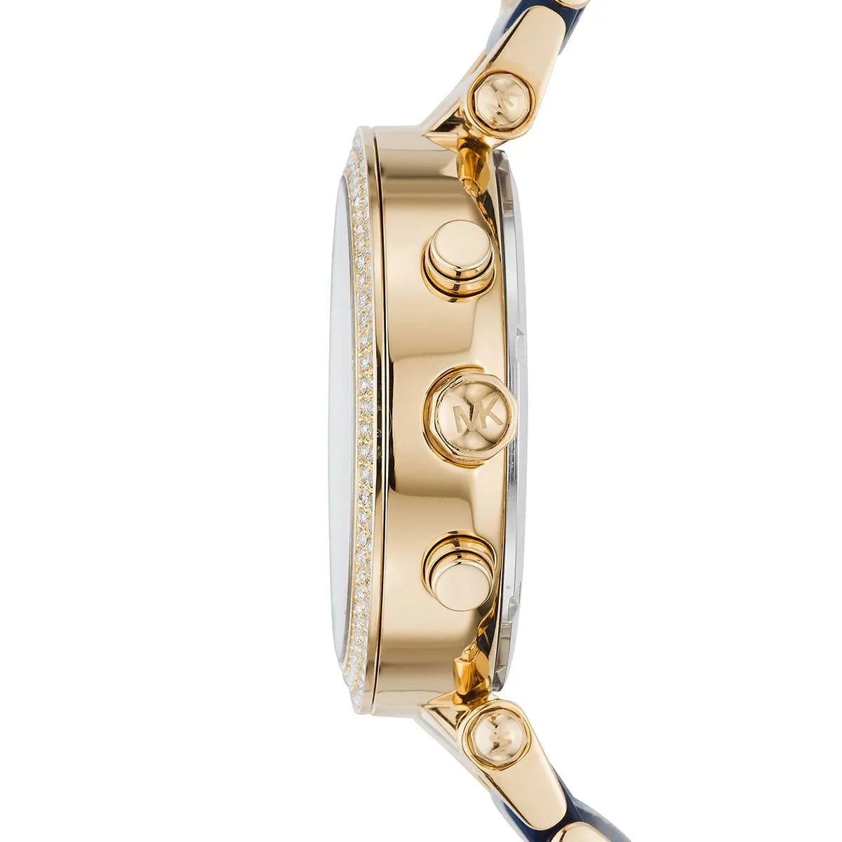 Michael Kors Parker MK6238 39mm Women's Chronograph Watch – Sunray Navy Blue with Navy Blue Acetate and Stainless Steel Bracelet