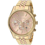 Michael Kors Lexington MK6473 38mm Women's Chronograph Watch – Sunray Rose Gold with Two-Tone Stainless Steel Bracelet