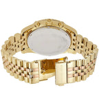 Michael Kors Lexington MK6473 38mm Women's Chronograph Watch – Sunray Rose Gold with Two-Tone Stainless Steel Bracelet