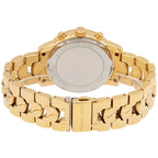 Michael Kors Ritz MK6937 37mm Women's Chronograph Watch – Sunray Gold with Gold Stainless Steel Bracelet