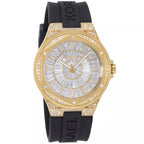 Michael Kors Camille MK7247 43mm Women's Quartz Watch – Gold with Gold Silicone Strap