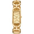 Michael Kors Signature MK7406 30mm Women's Quartz Watch – Gold with Silver Stainless Steel Bracelet
