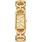 Michael Kors Signature MK7406 30mm Women's Quartz Watch – Gold with Silver Stainless Steel Bracelet