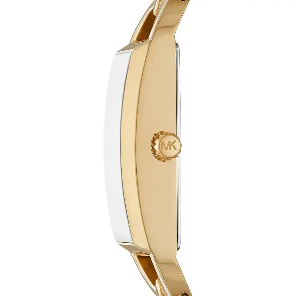 Michael Kors Signature MK7406 30mm Women's Quartz Watch – Gold with Silver Stainless Steel Bracelet