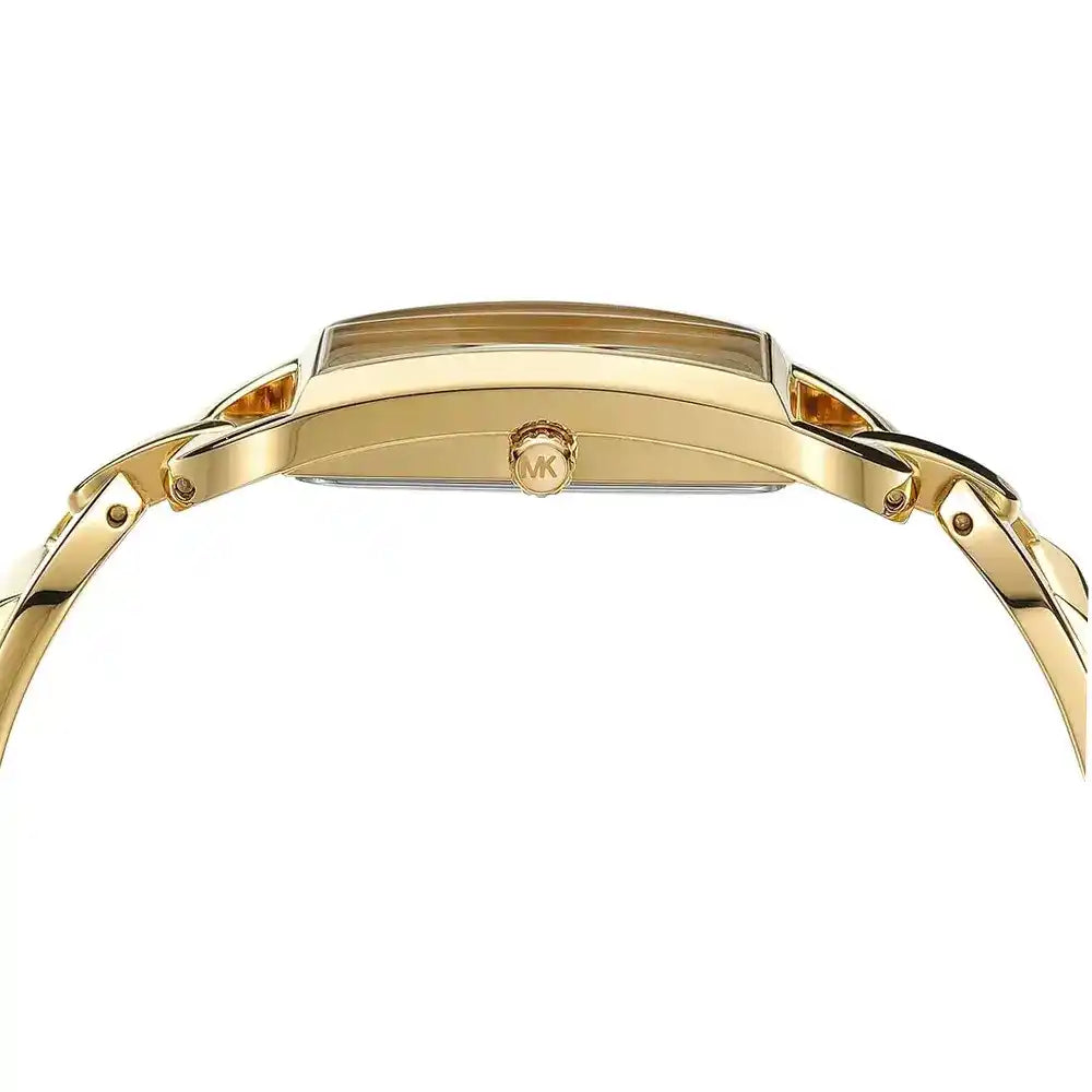 Michael Kors Signature MK7406 30mm Women's Quartz Watch – Gold with Silver Stainless Steel Bracelet