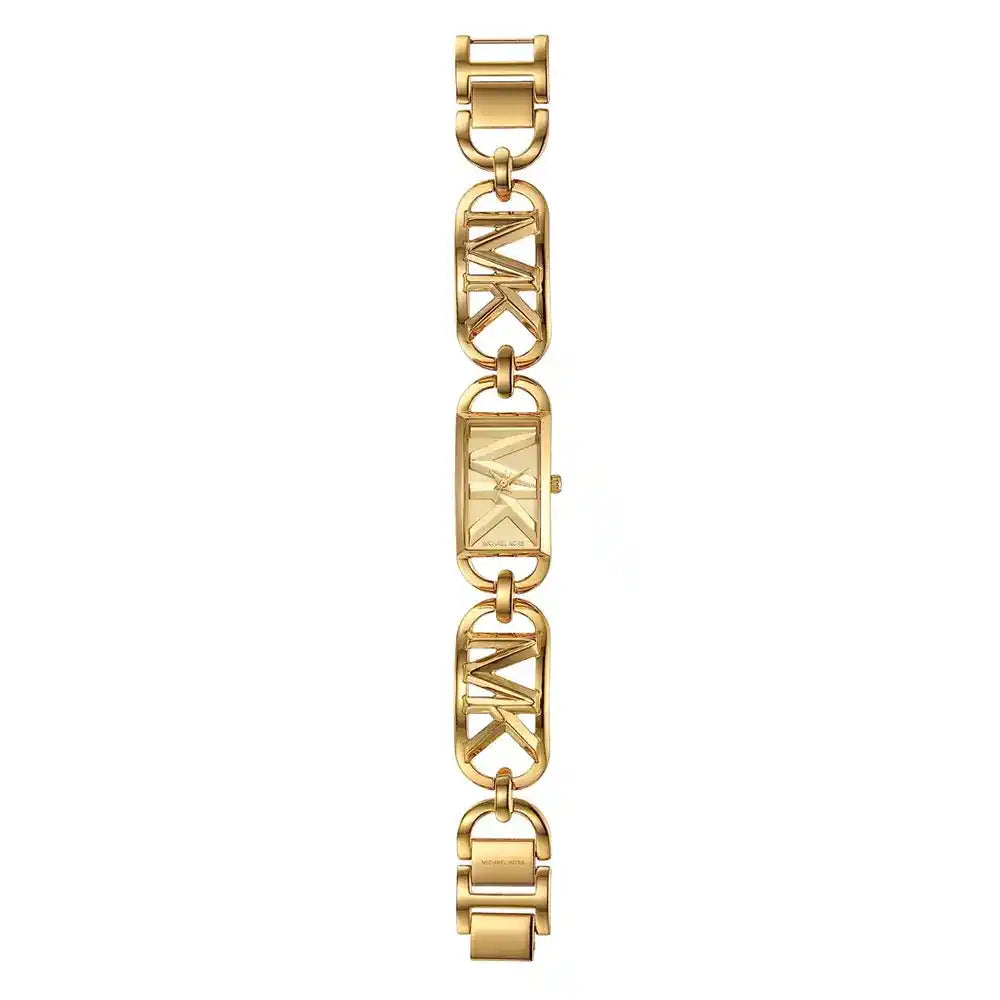 Michael Kors Signature MK7406 30mm Women's Quartz Watch – Gold with Silver Stainless Steel Bracelet