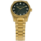 Michael Kors Lexington MK7449 38mm Women's Quartz Watch – Sunray Green with Gold Stainless Steel Bracelet
