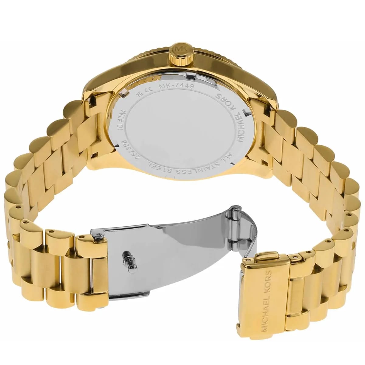 Michael Kors Lexington MK7449 38mm Women's Quartz Watch – Sunray Green with Gold Stainless Steel Bracelet