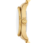 Michael Kors Lexington MK7449 38mm Women's Quartz Watch – Sunray Green with Gold Stainless Steel Bracelet