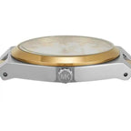 Michael Kors Lennox MK7464 37mm Women's Quartz Watch – White with Two-Tone Stainless Steel Bracelet