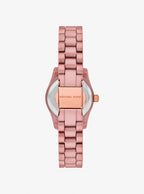 Michael Kors Petite Lexington MK7518LE Women's Quartz Watch – Sunray Signature with Silver Stainless Steel Bracelet